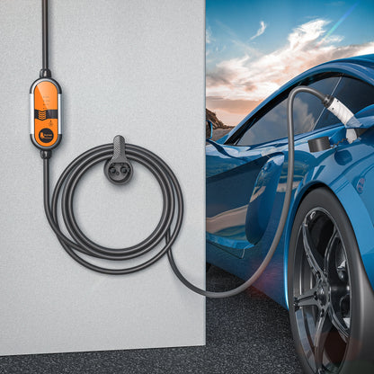 Portable EV Charger Type 1 & 2 - 3.5kW Adjustable Electric Car Charger