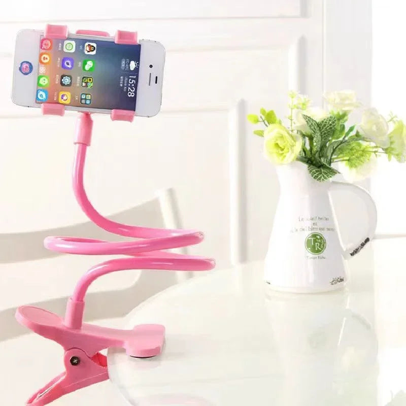 Flexible Gooseneck Phone Holder - Hands-Free Bed & Desk Mount Stand - 3