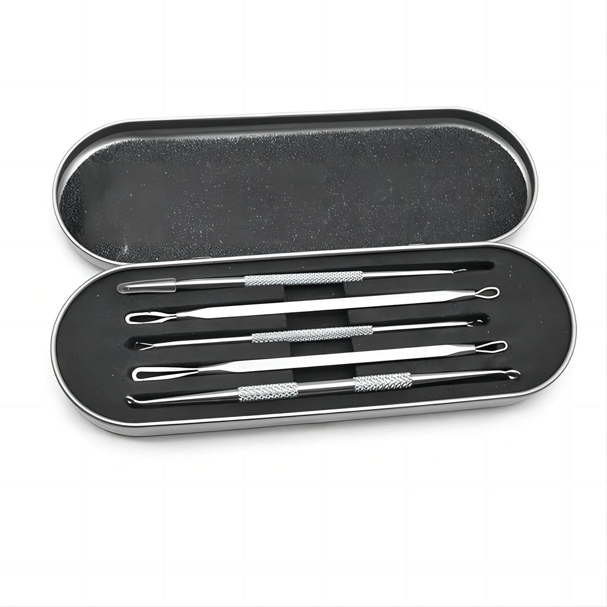 Professional Stainless Steel Blackhead Extractor & Pimple Popper Tool Kit