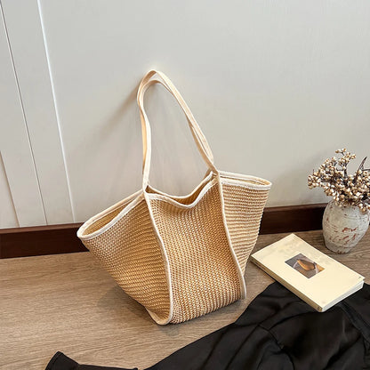 Luxury Bohemian Straw Tote