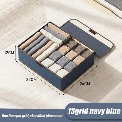Foldable 3-in-1 Drawer Organizer for Underwear & Socks