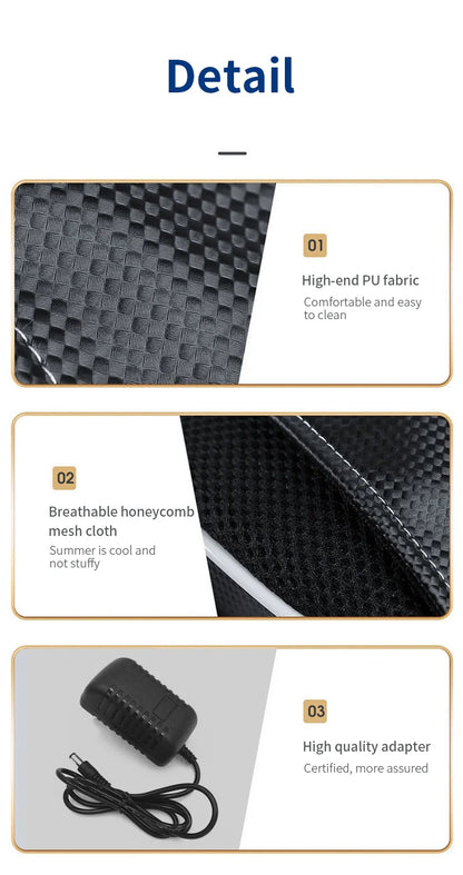 Electric Neck & Back Massage Pillow with Heat & Deep Tissue Kneading