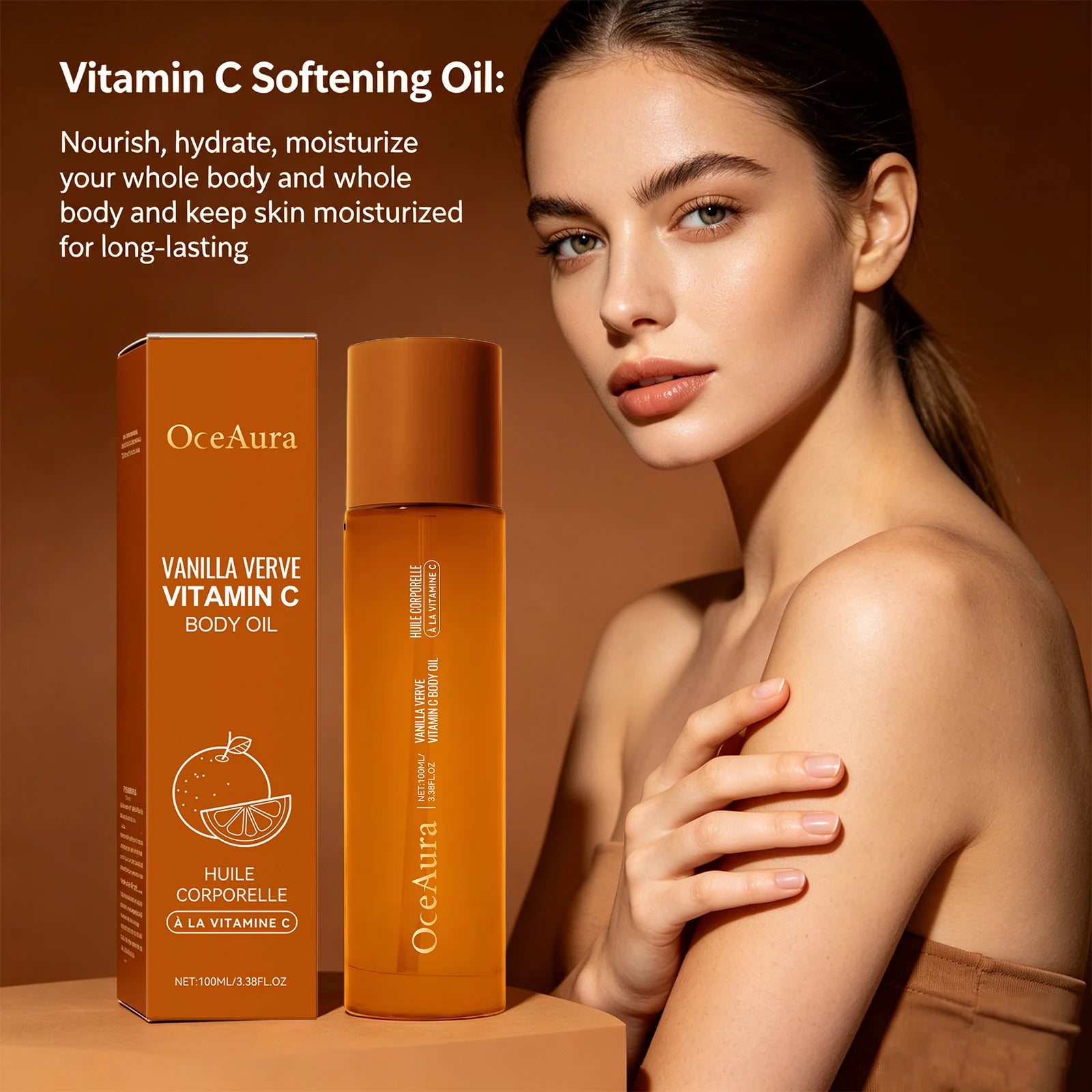 Vitamin C Brightening Body Oil – Deep Hydrating & Nourishing Skin Care - 5