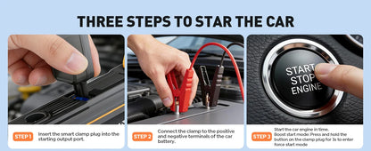 6000A Car Jump Starter with 150PSI Air Compressor & Power Bank