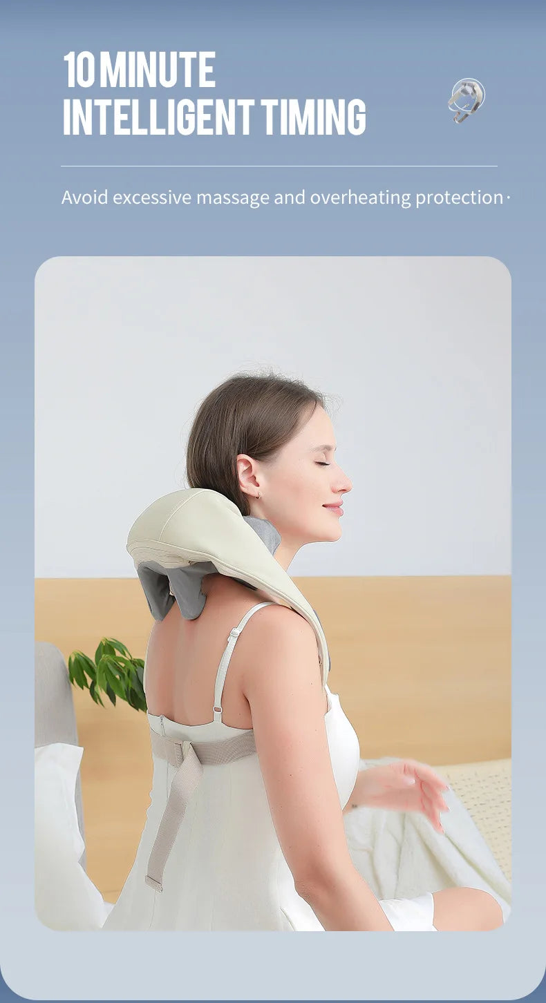 Cordless 3D Neck & Shoulder Massager for Pain Relief