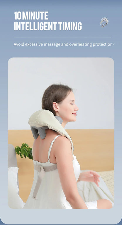 Cordless 3D Neck & Shoulder Massager for Pain Relief
