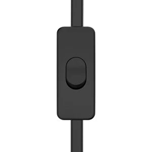 European Standard Power Cord with Switch - 2-Pin DIY Extension Cable