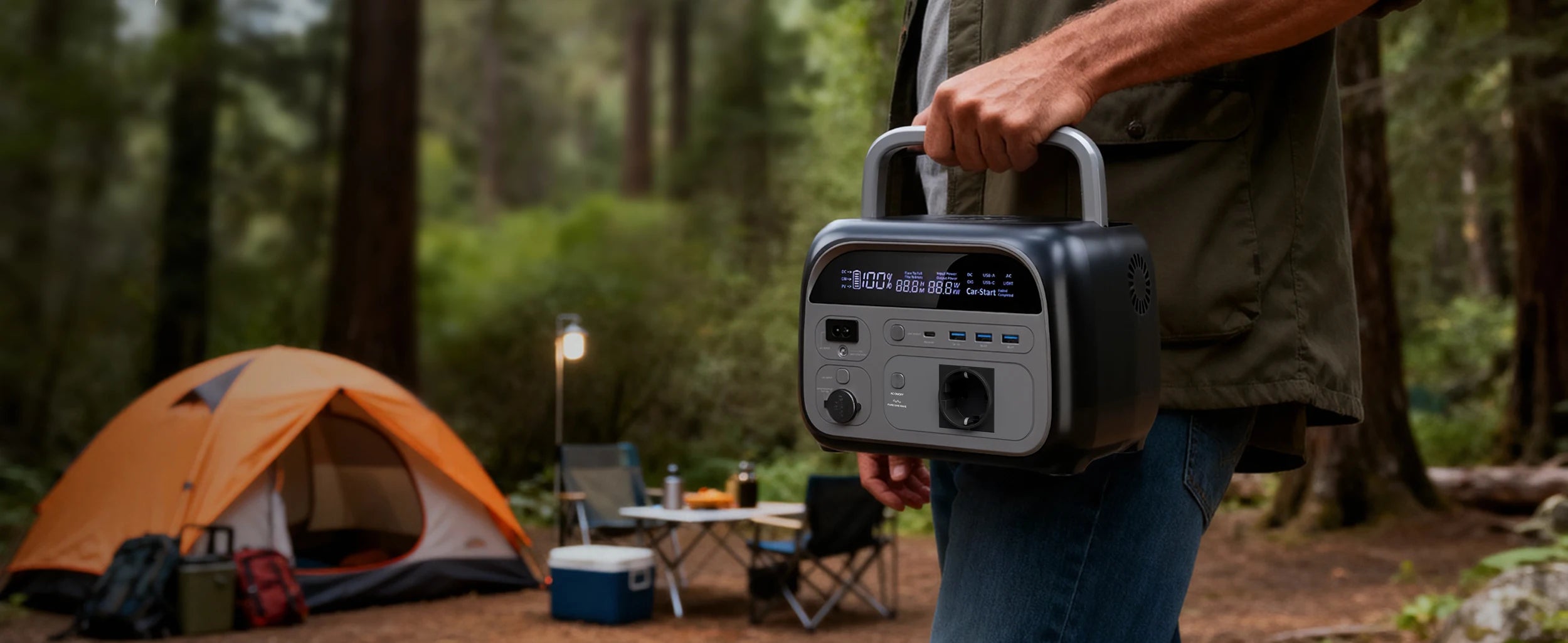 500W Portable Power Station 346Wh LiFePO4 Battery Solar Generator - 17