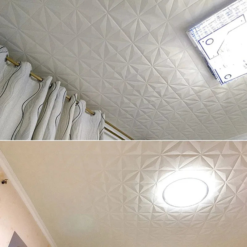 3D Peel & Stick Wall Panels - Waterproof Foam Wallpaper - 10