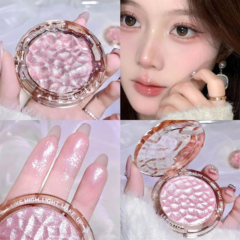 Shimmer Glow Highlighter & Contour Palette - Long-Lasting Radiant Finish - 33