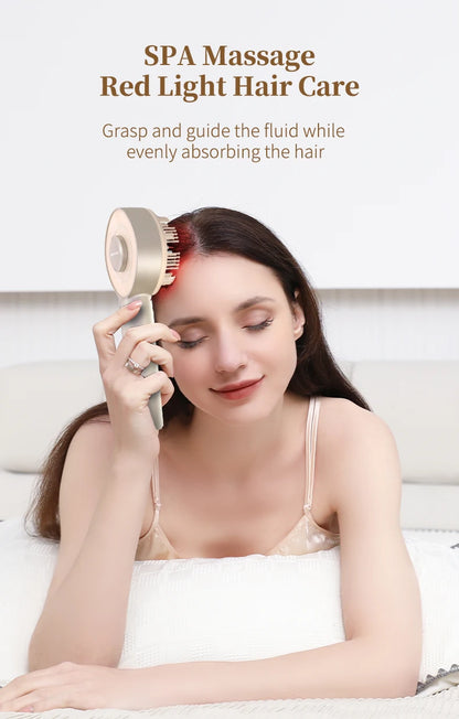 4-in-1 Electric Scalp Massager & Hair Growth Serum Applicator Brush