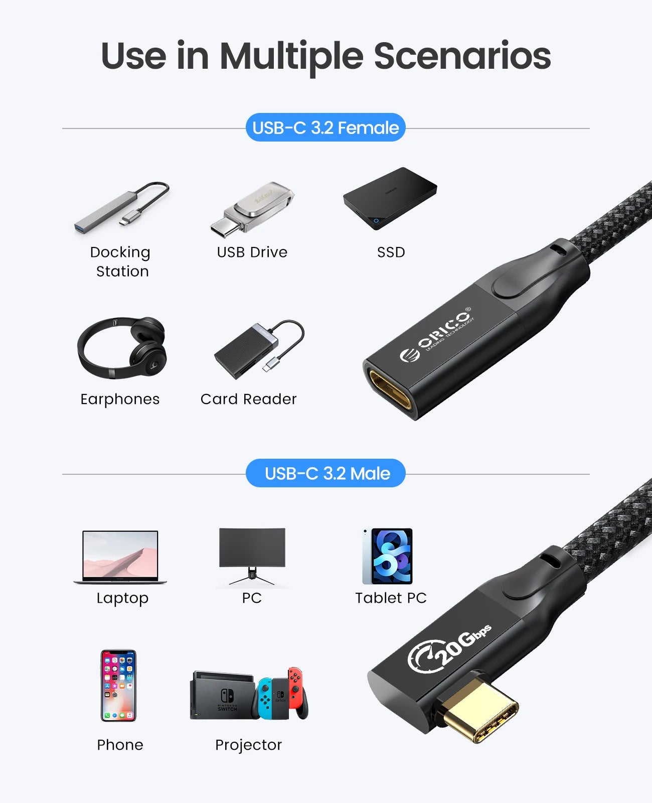 10Gbps M.2 NVMe SSD Enclosure Tool-Free Aluminum Case for 2280/2230 SSD - 23