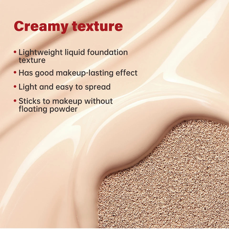 72H Waterproof Semi-Matte Cushion Foundation with Sunscreen