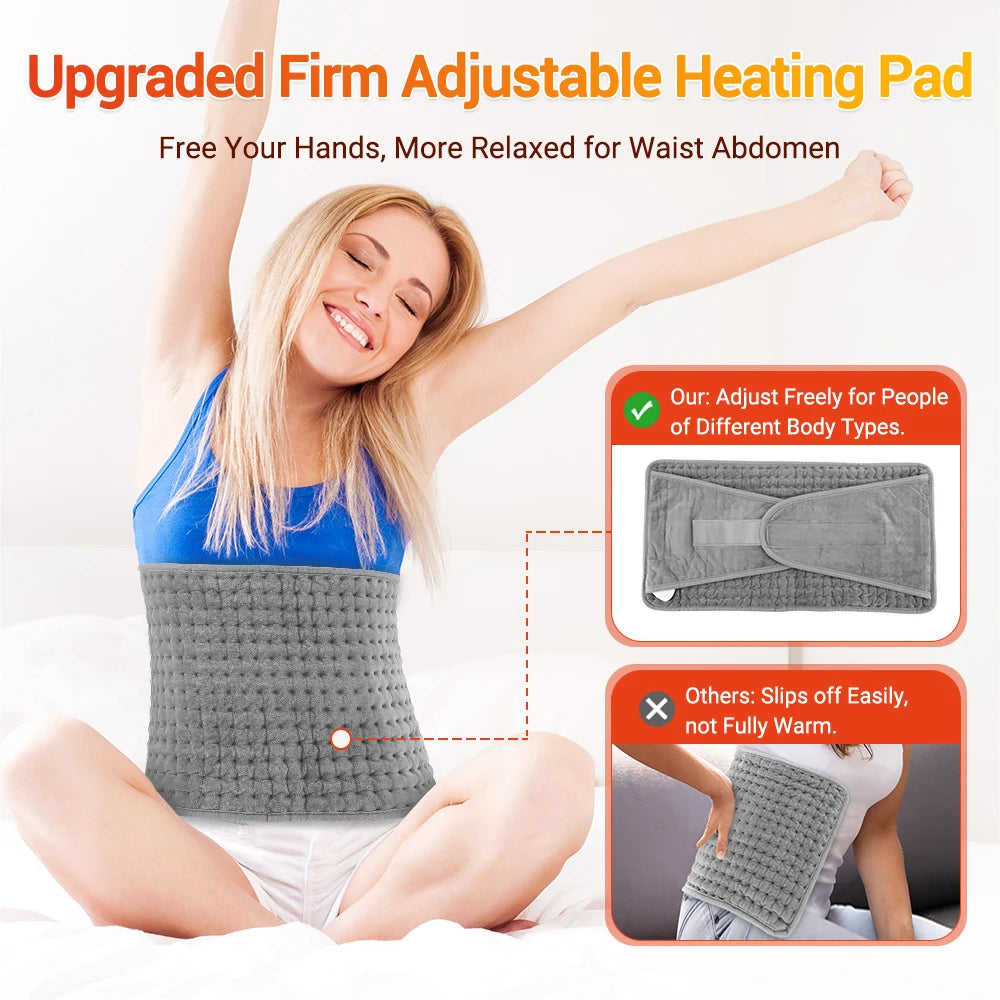 Electric Heating Waist Belt - Thermal Therapy Pad for Back Pain Relief