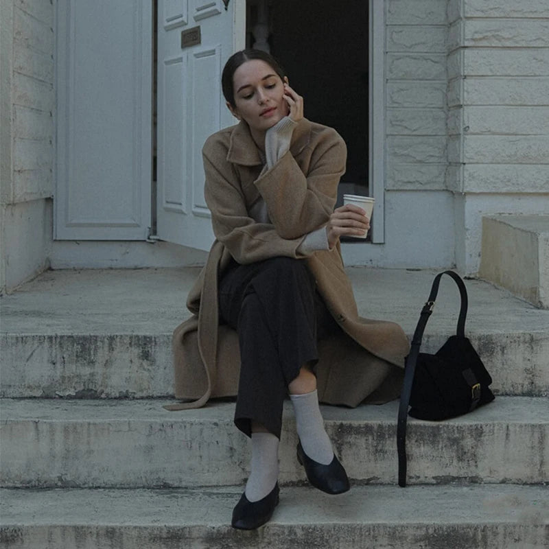 Luxury Matte Leather Tote Bag