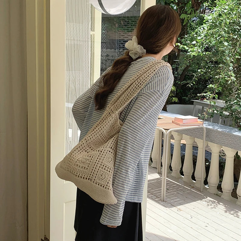 Luxury Hollow Crochet Tote