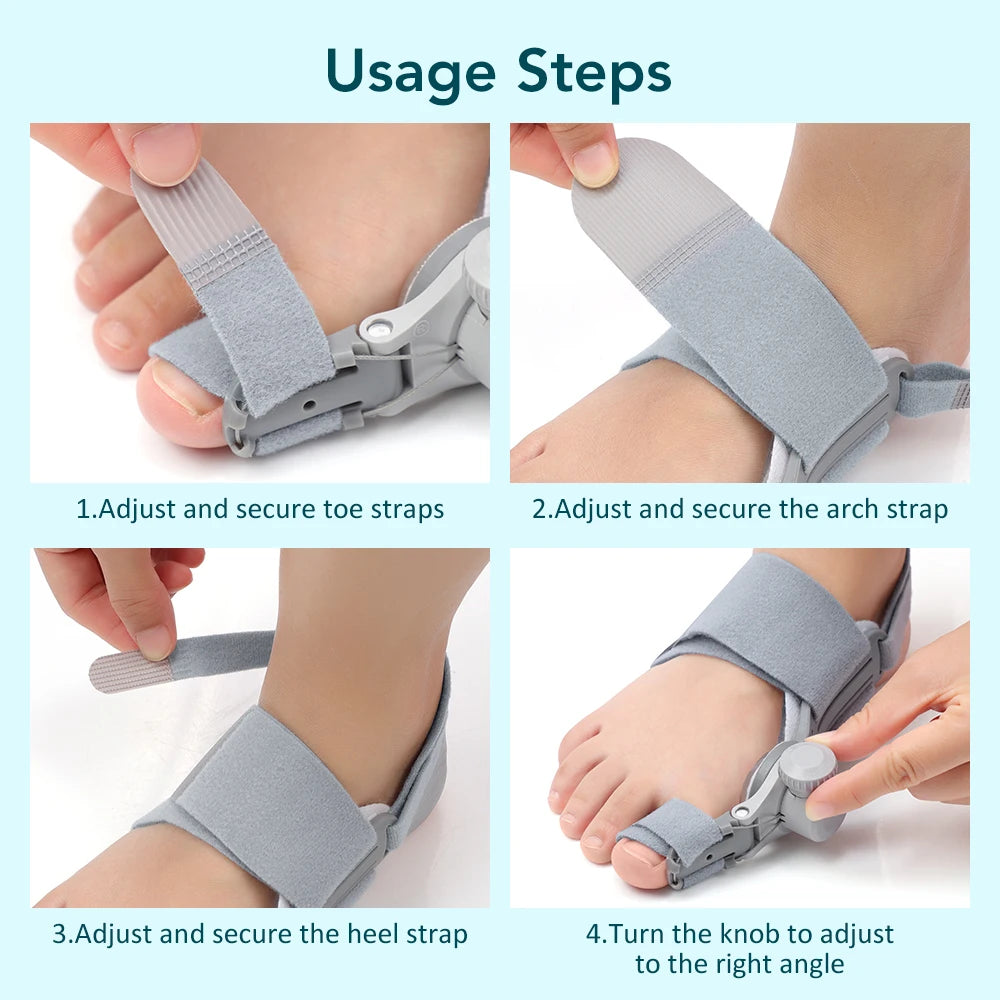 Adjustable Bunion Corrector & Big Toe Straightener for Pain Relief
