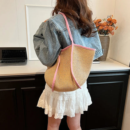 Luxury Bohemian Straw Tote