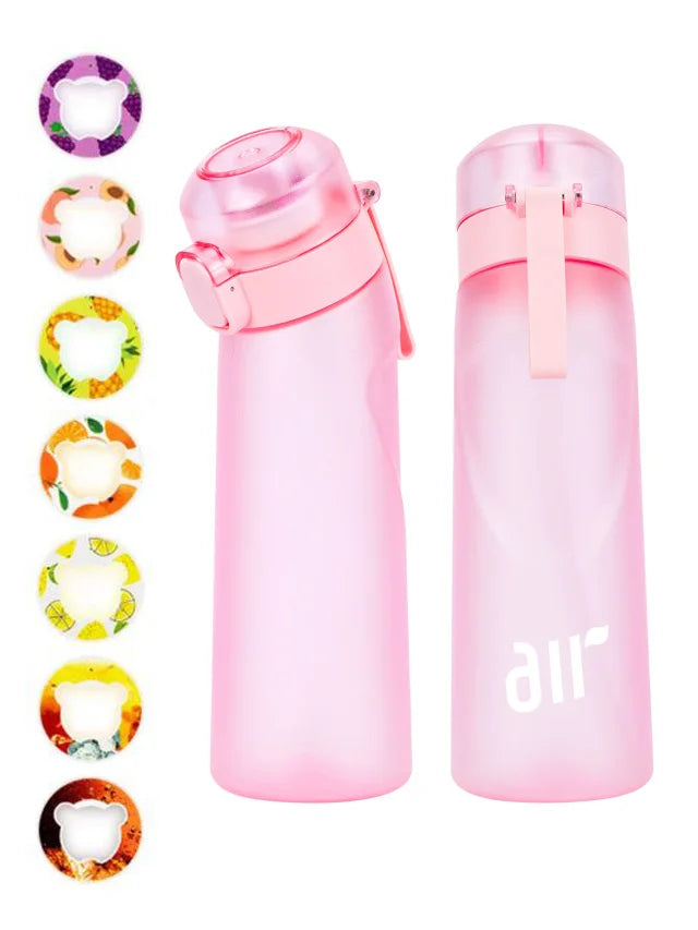 800ml Fruit Scented Water Bottle with Flavor Pod & Straw - Leak Proof - 26