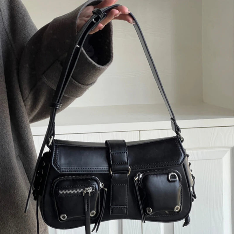 Luxury Goth Chain Shoulder Bag