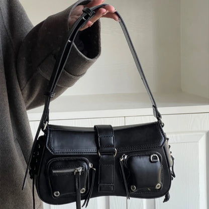 Luxury Goth Chain Shoulder Bag