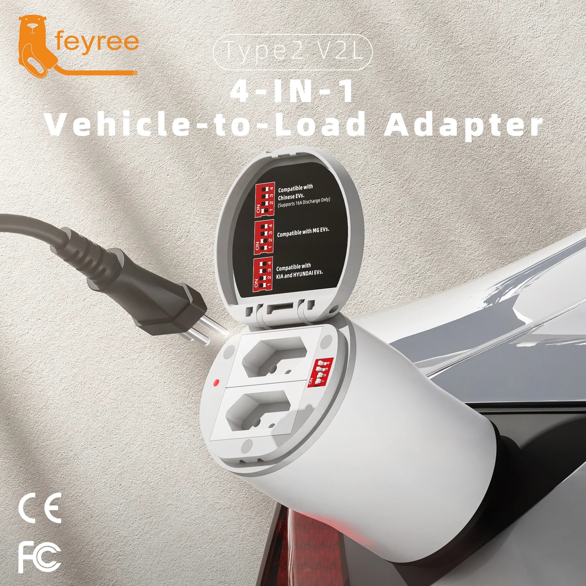 Type 2 V2L Discharger Adapter for EVs - Power Your Devices On The Go - 22