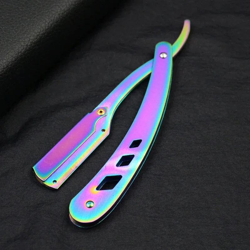 Professional Stainless Steel Folding Straight Razor for Men and Women - 20