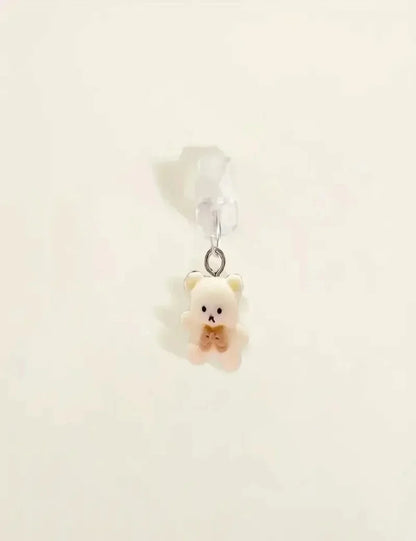 Cute Bear Phone Charging Port Dust Plug & Protection Charm