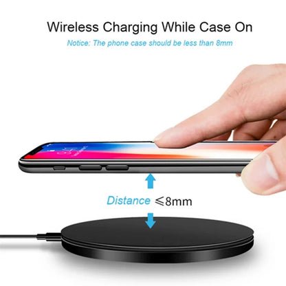 15W Fast Wireless Charging Pad - Slim Qi-Certified Charger for All Devices