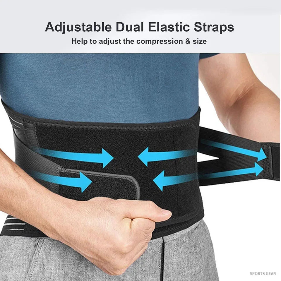Adjustable Lumbar Support Belt - Orthopedic Back Brace for Pain Relief - 7