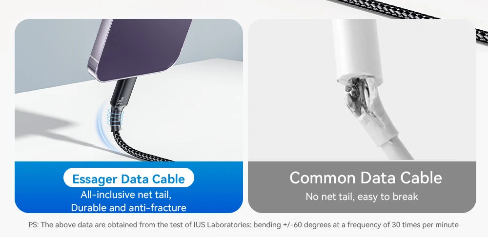 29W PD Fast Charging USB-C to Lightning Cable for iPhone & iPad