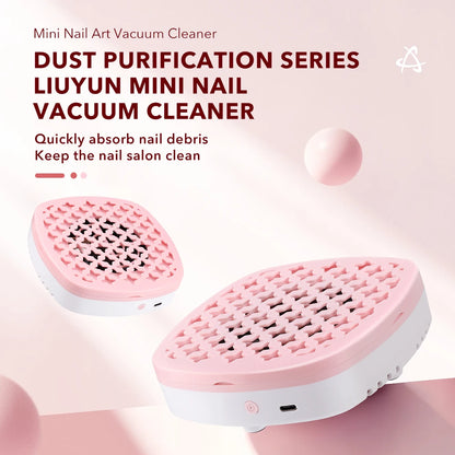 USB Nail Dust Collector with Washable Filter for Professional Manicure & Salon Use