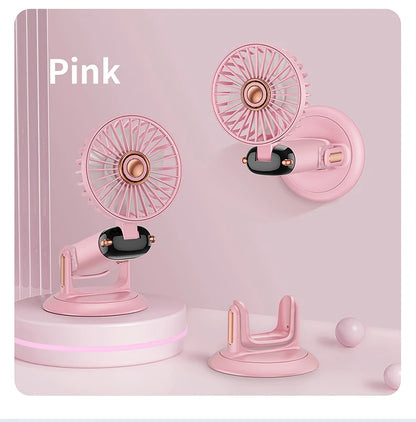 Portable 5-Speed Handheld & Neck Fan with Phone Stand & LED Display