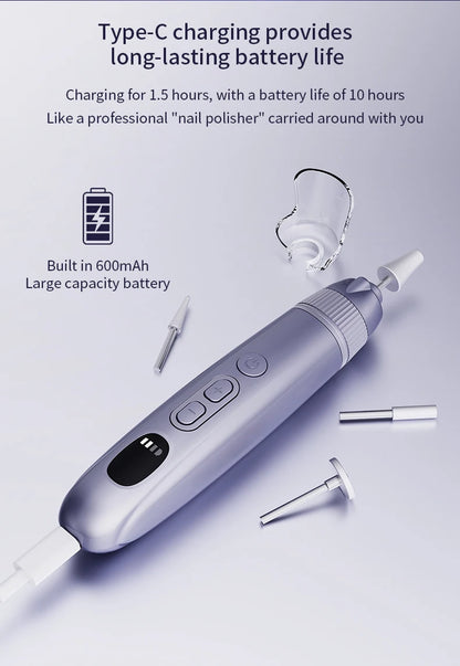 Professional Electric Nail Drill Set - Cordless Manicure & Pedicure File