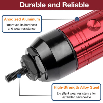 Electric Rivet Nut Gun Adapter for Drill - M3 M4 M5 M6 M8 Riveting Tool Kit
