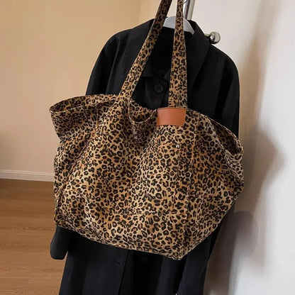 Luxury Leopard Print Tote Bag