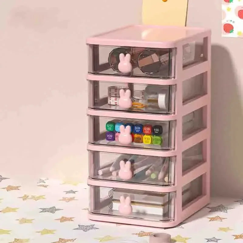 2-5 Tier Clear Desktop Drawer Organizer for Desk & Vanity - 17