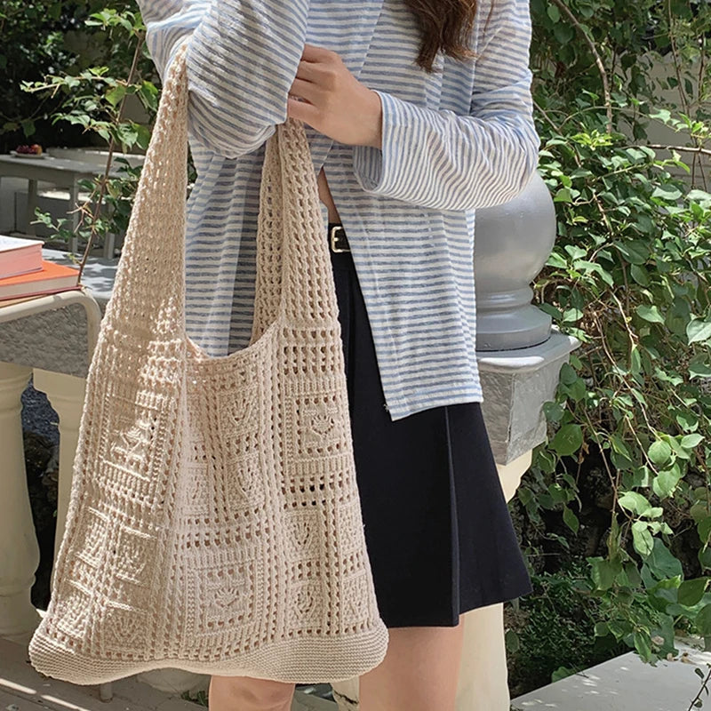 Luxury Hollow Crochet Tote