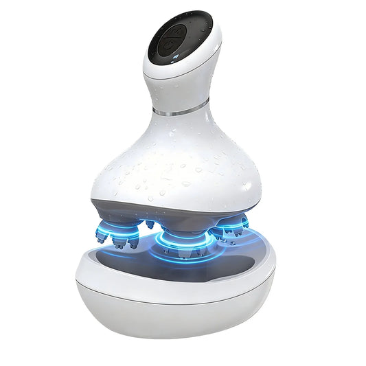 Electric Scalp Massager - Portable Waterproof Head & Body Kneading Device