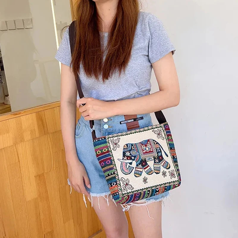 Luxury Vintage Elephant Tote