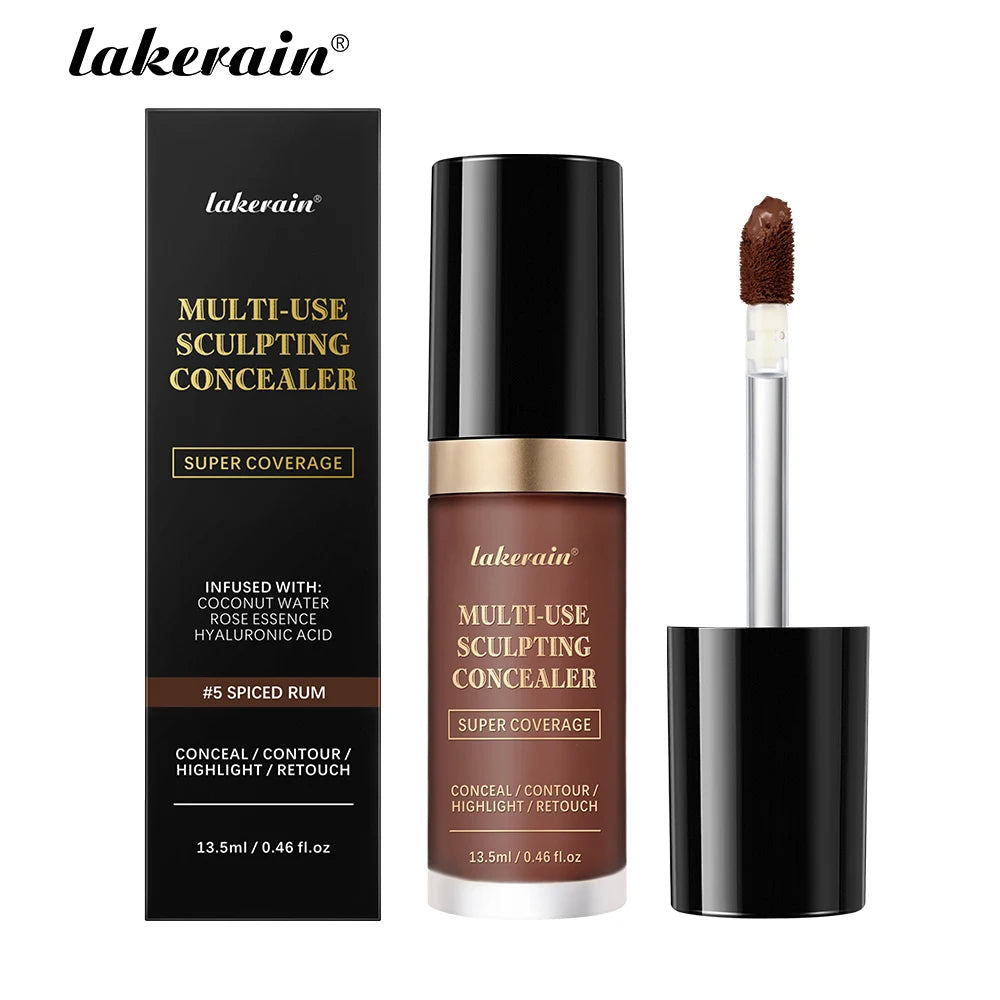 Full Coverage Waterproof Concealer - Matte Liquid Foundation