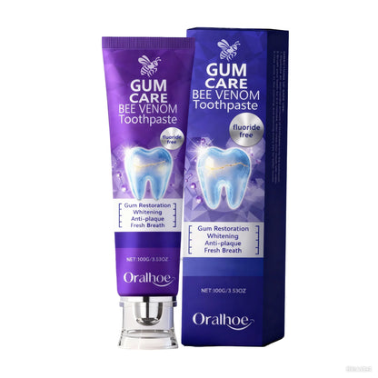 Bee Venom Gum Care Toothpaste for Teeth Whitening and Enamel Repair