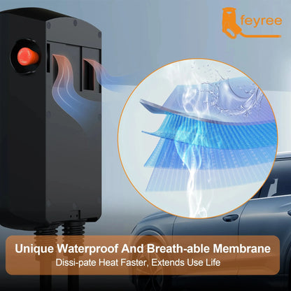 Smart EV Wallbox Charger - 12kW Type 1 Charging Station with App Control