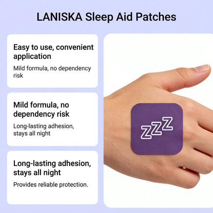 Natural Sleep Aid Patches - Herbal Insomnia Relief & Restful Night Sleep Strips