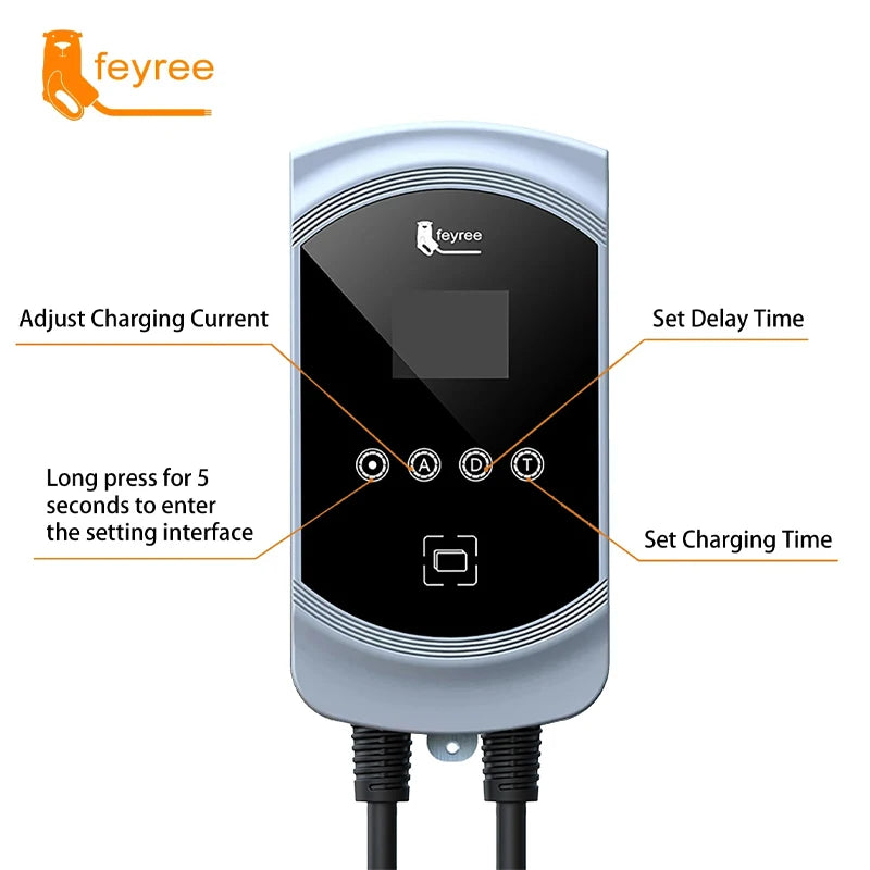 50A 12KW Type 1 EV Charging Station - Fast Home Electric Vehicle Charger - 3