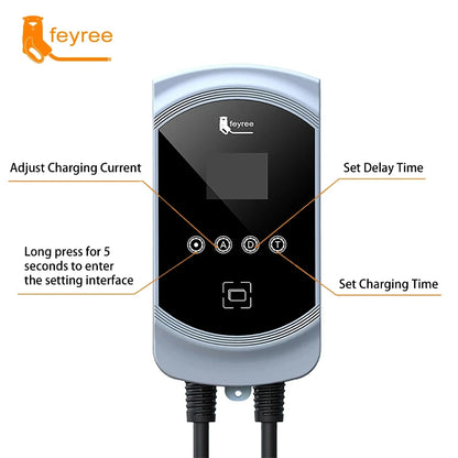 50A 12KW Type 1 EV Charging Station - Fast Home Electric Vehicle Charger