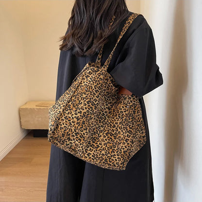 Luxury Leopard Print Tote Bag