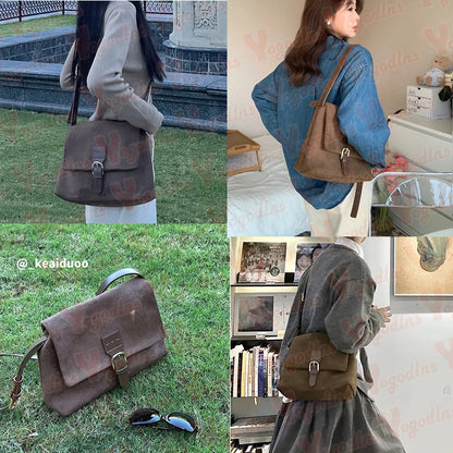 Luxury Matte Leather Tote Bag