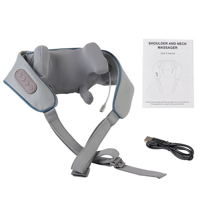 Cordless 3D Neck & Shoulder Massager for Pain Relief