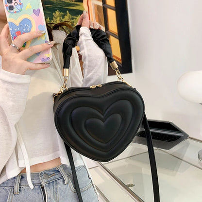Luxury Quilted Heart Tote